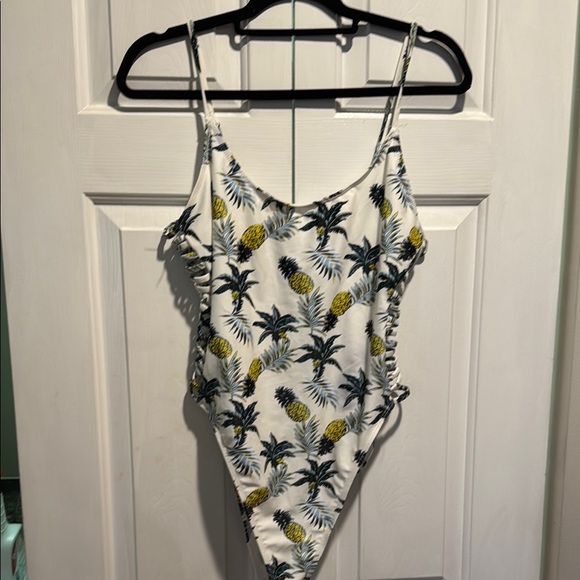 Revamped Tropical Pineapple Print Swimsuit - Picture 1 of 3